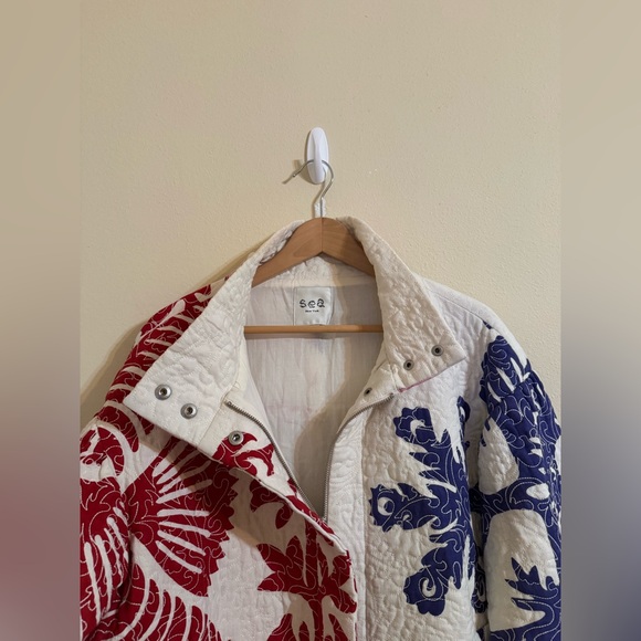 Sea New York Henrietta Print Quilted Jacket XS - Picture 2 of 7
